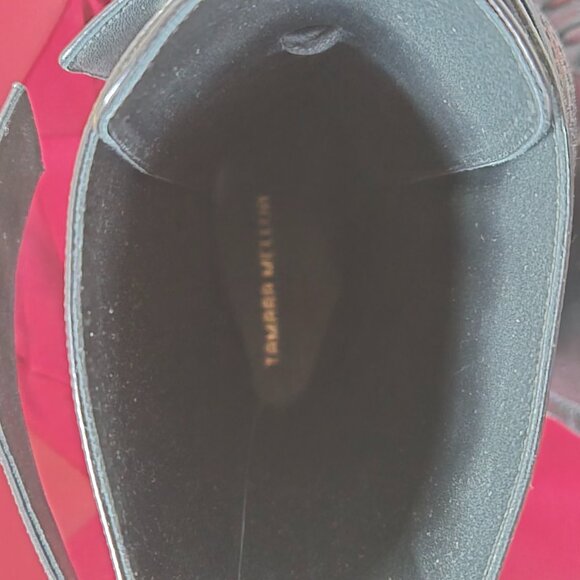 Tamara Mellon Nagoya Black Combat Boots Sz 40.5 - Picture 7 of 10